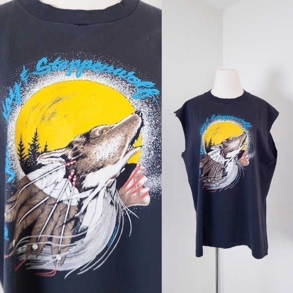 1993 Steppenwolf band tee t-shirt graphic music rock classic vintage muscle - Picture 1 of 11